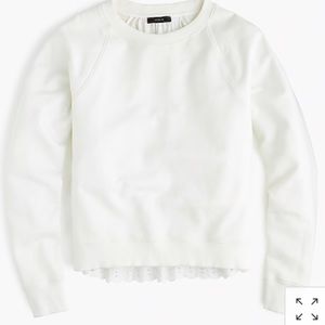 J Crew eyelet-back sweatshirt
